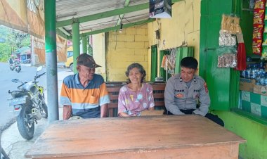 POLSEK SALOPA LAKSANAKAN GIAT SILATURAHMI KAMTIBNAS DI DESA KAWITAN