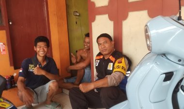 GIAT SILATURAHMI KAMTIBMAS KANIT BINMAS POLSEK SALOPA DI DESA KARYA MANDAN