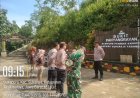 SINERGITAS TNI-POLRI DAN MUSPIKA KECAMATAN SUKARAJA, LAKSANAKAN KORVE BERSIH-BERSIH DI WISATA BUKIT PANYANGRAYAN