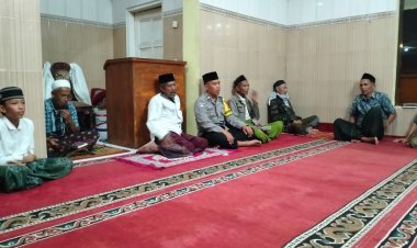 Bhabinkamtibmas Hadiri Pengajian DKM Masjid Al-Hasan di Desa Padasuka